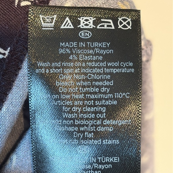 Hobbs London Printed Stretchy Jersey Midi Dress 12 - Picture 8 of 10